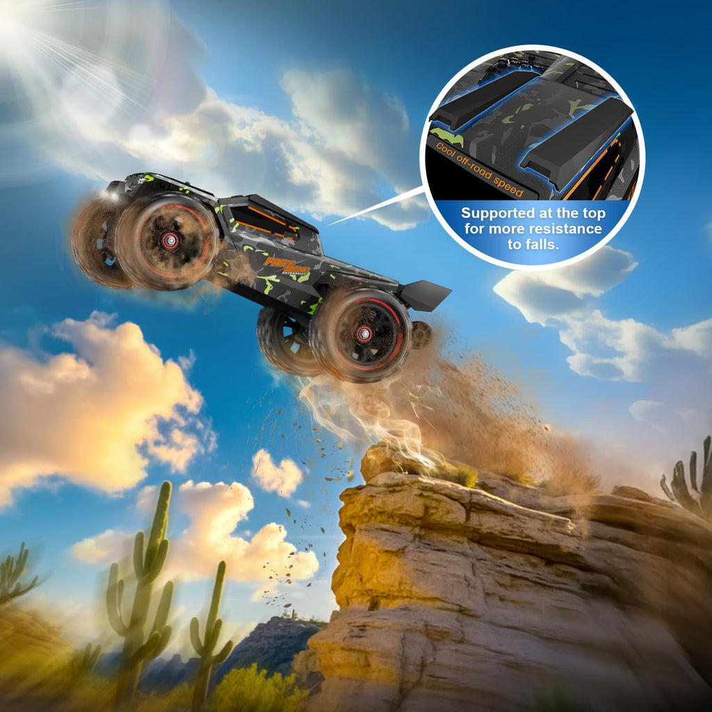 1/14 Brushless RC Cars for Adults Fast 50+ mph, RC Trucks 4x4 Offroad Waterproof, Electric Powered High Speed Remote
