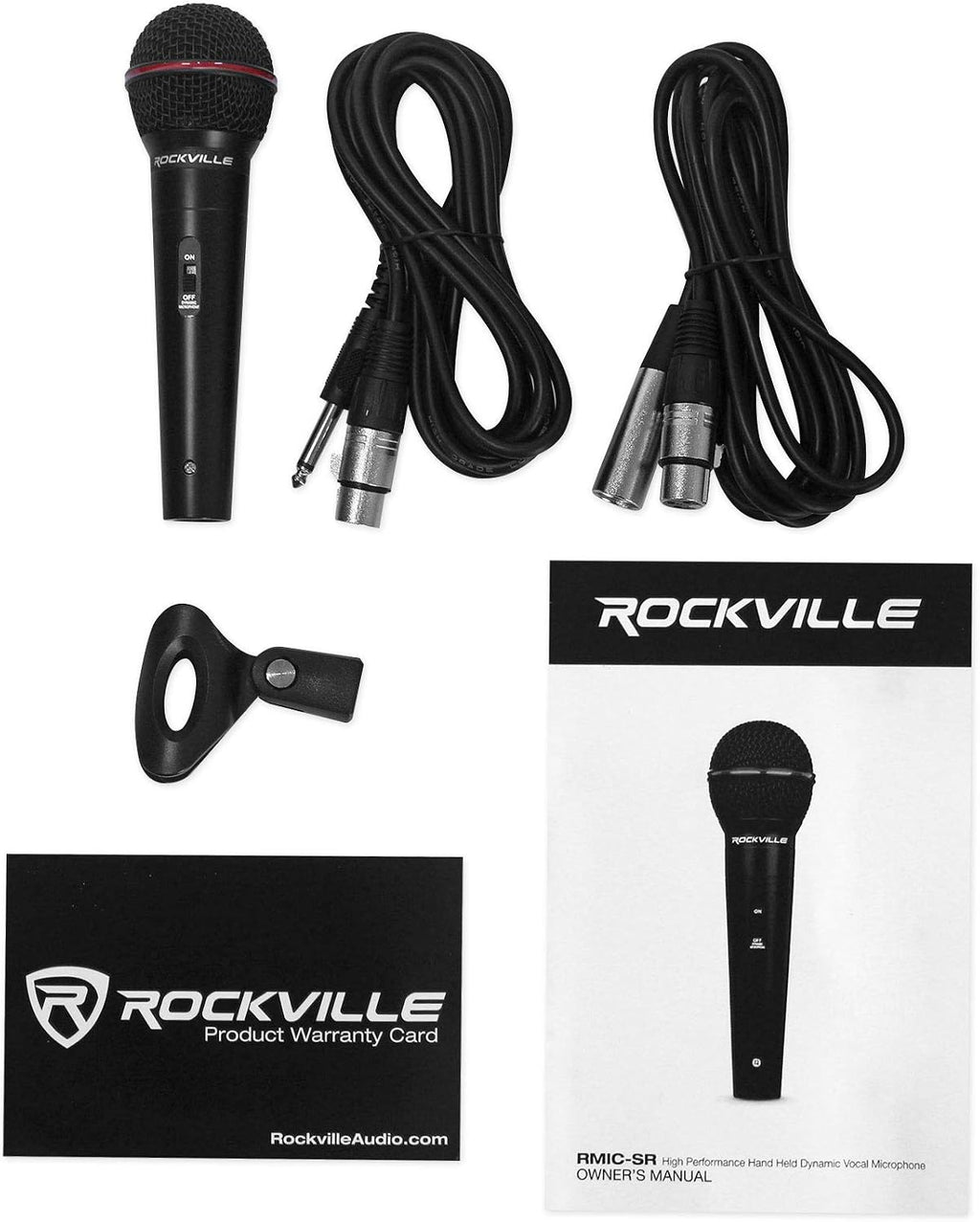 RMIC-SR Handheld Wired Dynamic Microphone for DJ/Vocal/Recording | Includes 2 OFC Cables (XLR-XLR/XLR-1/4"), Carry