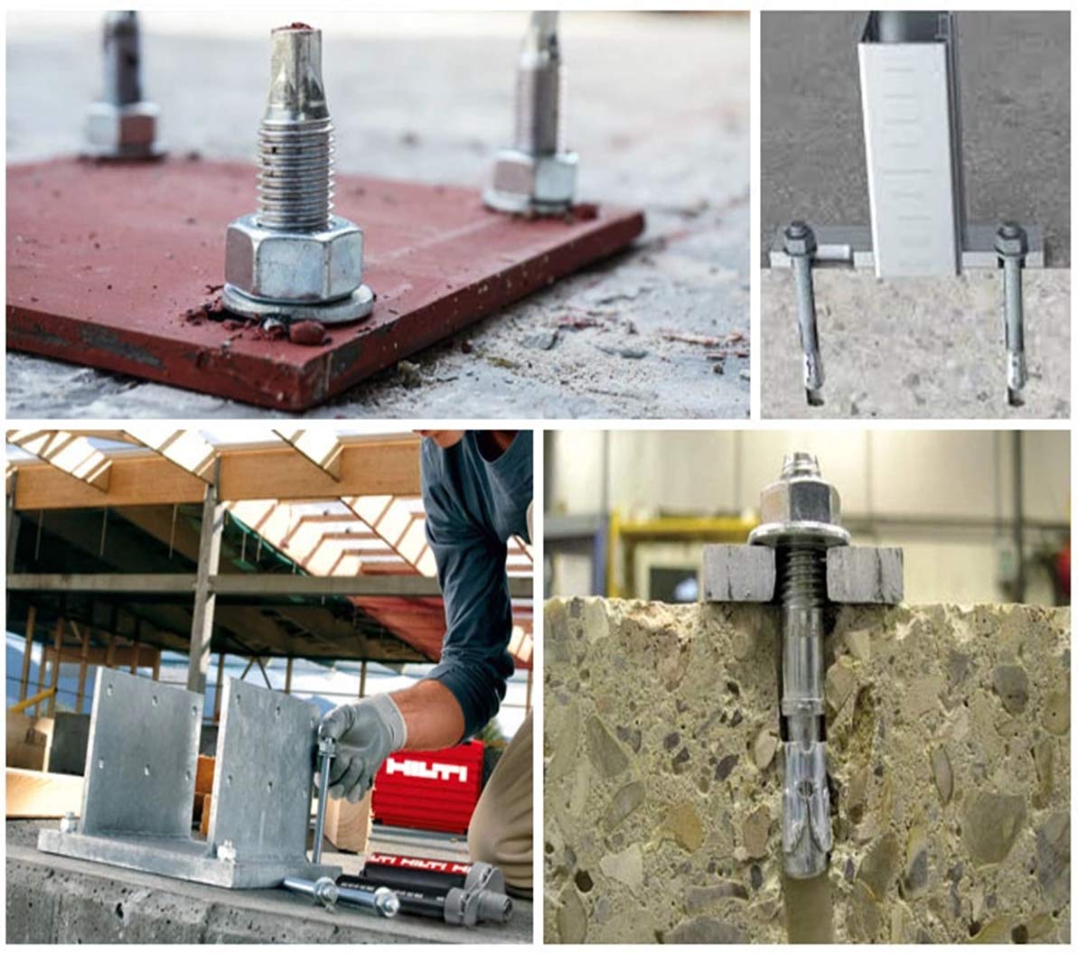 3/8" X 2-1/4" Concrete Anchor, 304 Stainless Wedge Anchor with Excellent Anti-Rust Performance, 304(18-8) Stainless