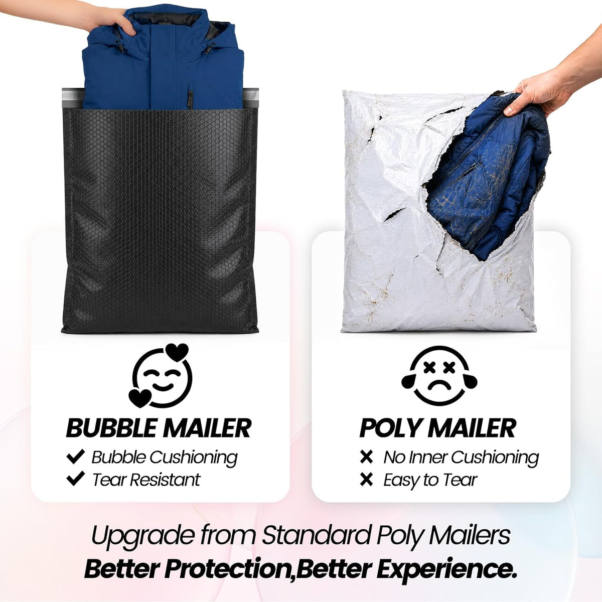 Bubble Mailers 19x24" 15 Pack Black Large Padded Envelopes