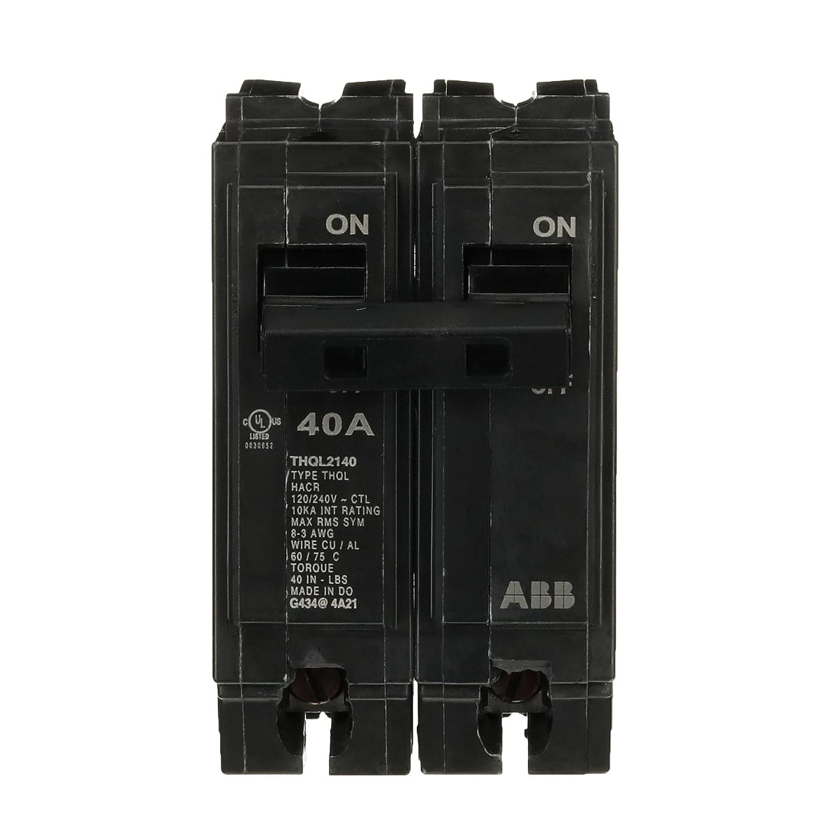ABB Q-Line THQL2140 • Circuit Breaker • 40 Amp Double Pole