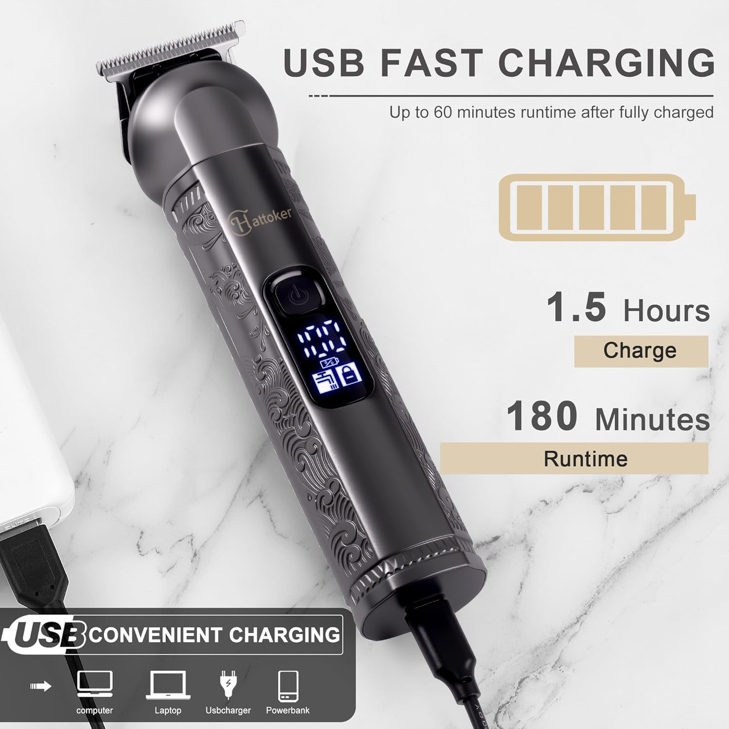 8-in-1 Multi-Functional Grooming Kit for Men Beard Trimmer for Men Hair Clipper Precision TrimmerNose Ear Trimmer