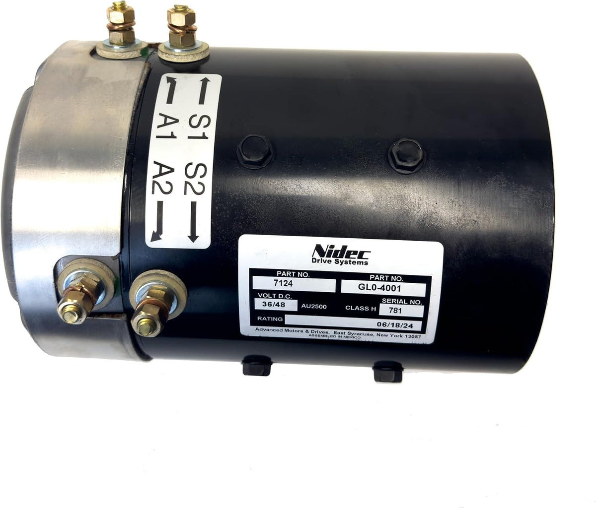 Performance Plus Carts AMD Series Wound Torque Motor for EZGO Golf Cart | 36V-48V Performance Motor | Compatible with 1988-1994 Marathon & 1994.5-2009 TXT Models with Series Electrical System