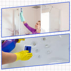 8 Pcs Handled Bath Scrubber Sponge Scrub Pad with Handle Cleaning