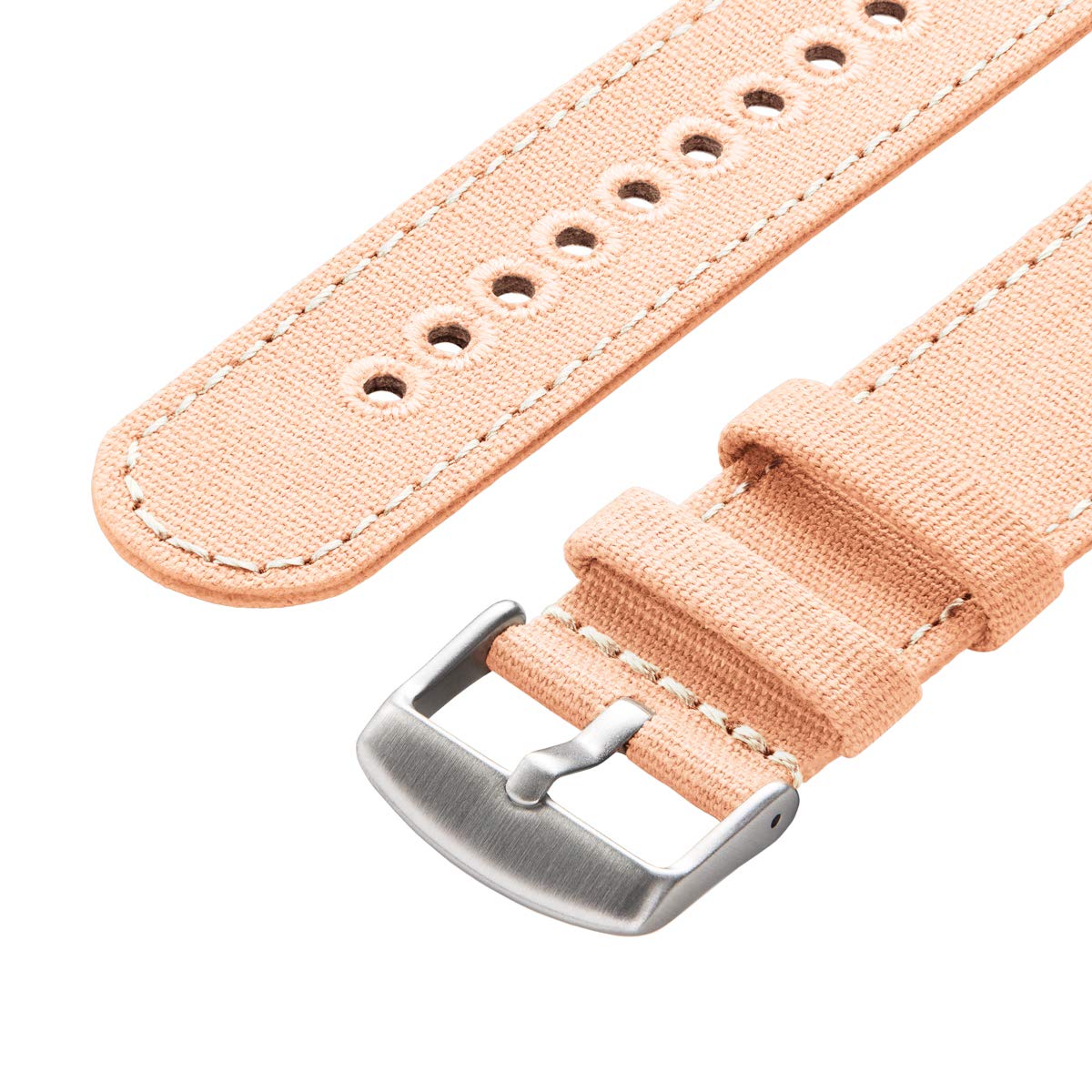 Canvas Quick Release Watch Bands (Pale Coral, 20mm)