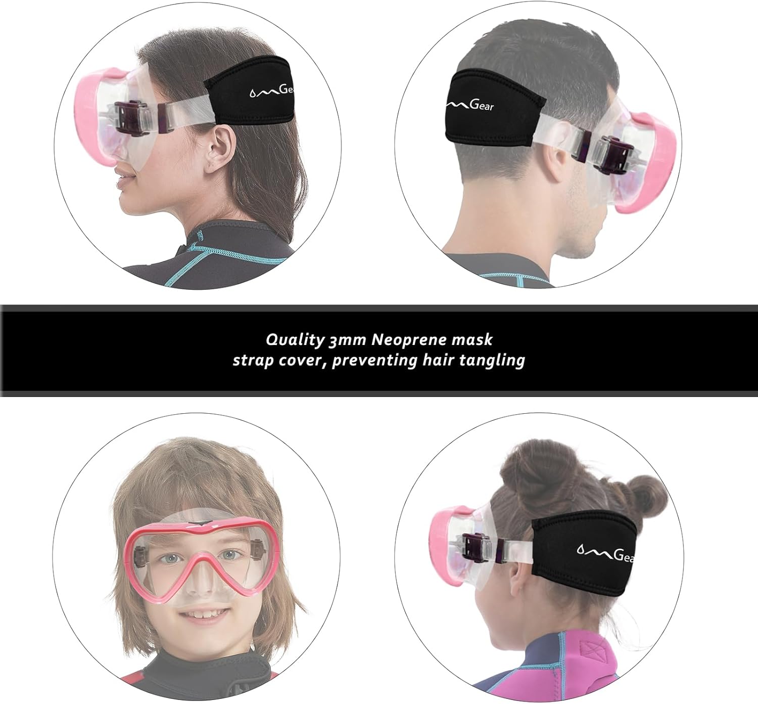 Diving Mask Snorkeling Gear Kids Adult Snorkel Mask Dive Goggles Silicone Swim Glasses with Nose Cover for Scuba Free