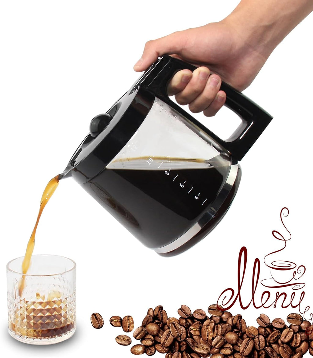12-Cup Glass Coffee Carafe Replacement for Hamilton Beach Coffeemaker