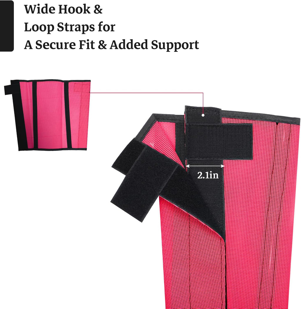 Mesh Horse Fly Boots, Pink, Set of 4