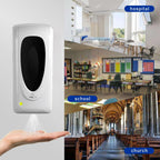 Automatic Hand Sanitizer Dispenser Wall Mount, Liquid Hand Sanitizer Spray Dispenser, 33oz/1000ml Touchless Hand Soap