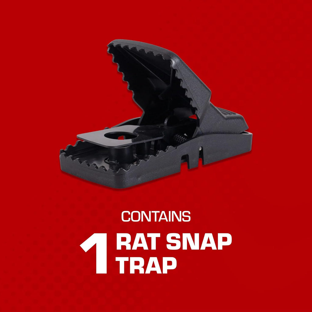 Rat Snap Trap, 1 Rat Size Trap | Reusable - Effectively Kill Rats - Ideal for Home and Farm Use