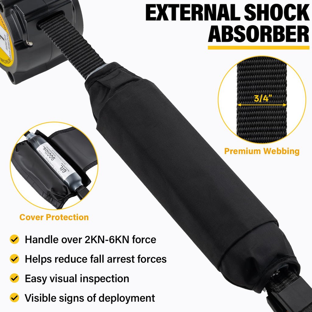 TRSMIMA 6ft Retractable Lanyard Fall Protection