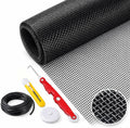 Window Screen Replacement Kit Width:48in Length:158 Fiberglass|Includes Full Set of Tools | Suitable for Windows
