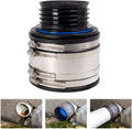 Fernco 4" ICON RC Pushfit DWV Coupling Sheared Off Pipe Connector with Shielded Coupler, Plastic, Cast Iron and Copper