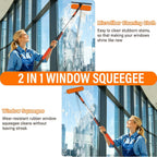 26FT Telescoping Window Squeegee Kit with Extension Pole