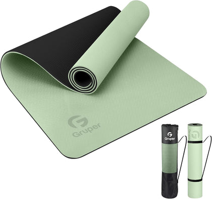 Yoga Mat Non Slip, Eco Friendly Fitness Exercise Mat with Carrying Strap,Pro Yoga Mats for Women,Workout Mats for