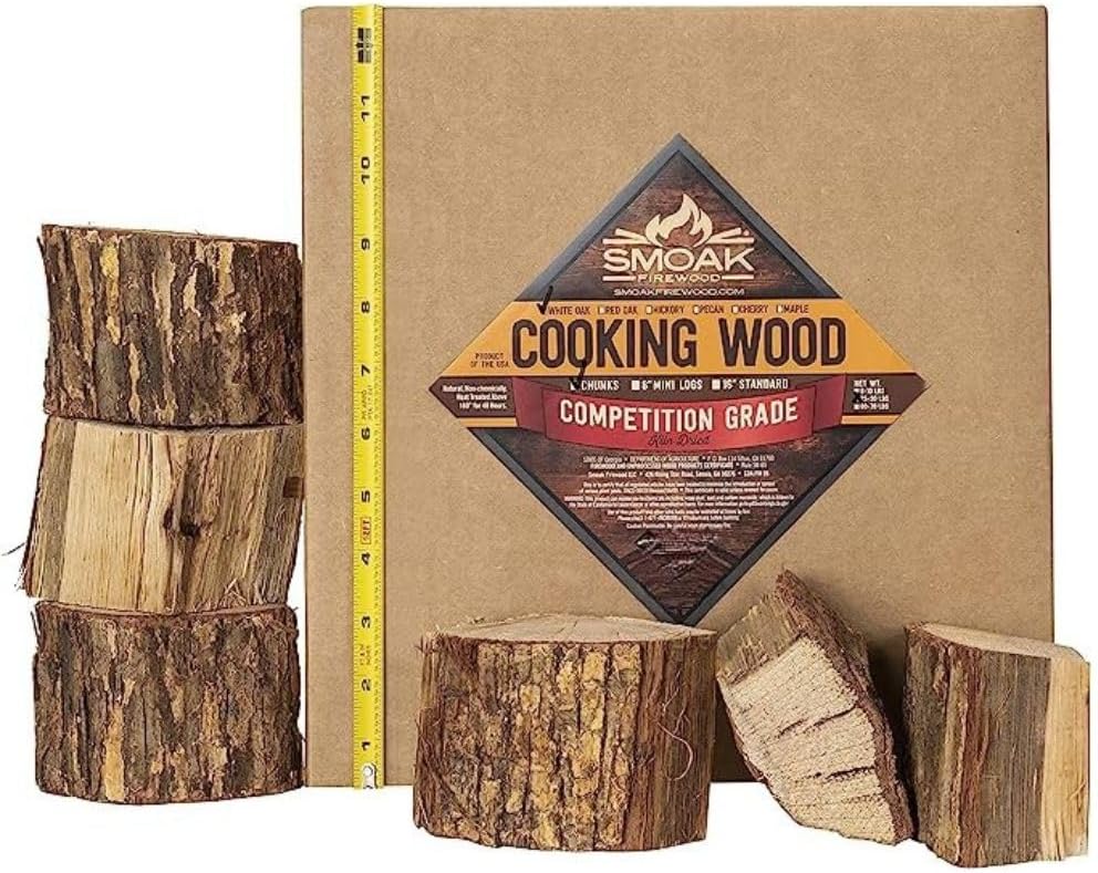 ’s Cooking Wood Chunks (Competition Grade) USDA Certified for Smoking, Grilling or Barbequing (Hickory 25-30lbs 1728