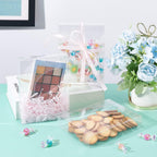 30PCS 4.5x1x5.9inch Clear Gift Box PVC Candy Treat Box Transparent Rectangle Wedding Favor Boxes for Treat Candy