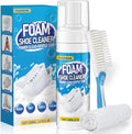 Shoe Cleaner, 6.76 fl oz Shoe Cleaning Kit with Brush and Towel, White Sneaker Cleaner for Removing Stains