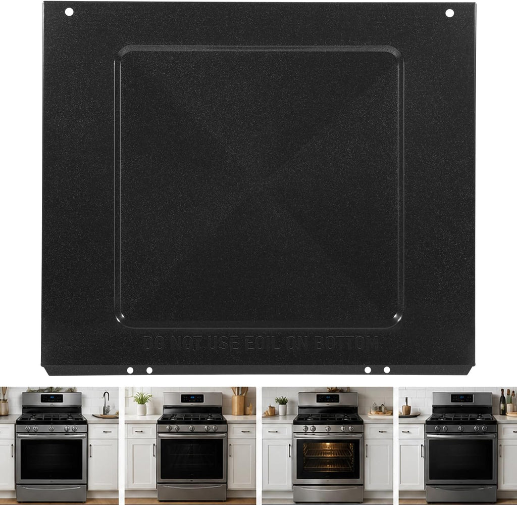 316400601 Oven Bottom Panel Replacement for Frigidaire Electrolux Electric Ranges & Stoves, Replaces AP3731407 1056057 316400601, Black Oven Floor Panel Bake Element Cover