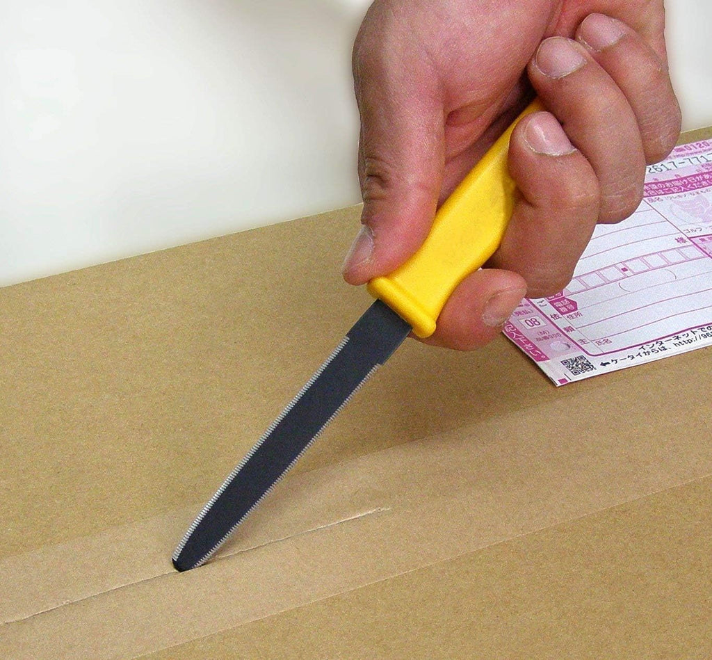 Cardboard Cutter with Non-Stick Coated Blade - 7.5" Box Cutter Utility Knife for Breaking Down Boxes & Opening