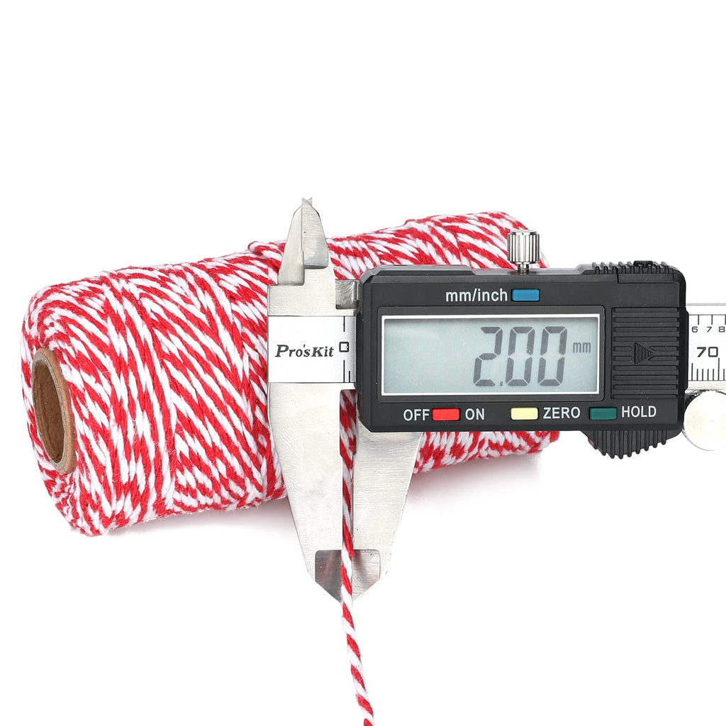 Christmas Cotton String, 984 Feet Gift Wrapping Twine for Holidays
