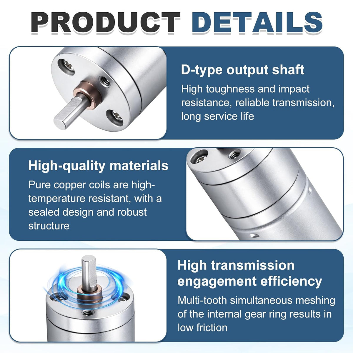 MECCANIXITY DC 12V 60RPM Gear Motor High Torque with Bracket 25mm Dia