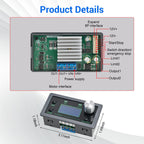 BANRIA PWM DC Motor Speed Controller, 12V–30V 10A Variable Speed Regulator