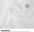 90x156 Inch White Tablecloth for 8 Foot Rectangle Tables