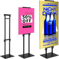 Poster Stand for Display, Adjustable Floor Standing Sign Holder | Pedestal Sign Stand, Heavy Duty Banner Stand with