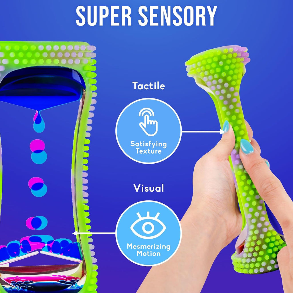Liquid Motion Bubbler Glow-in-The-Dark Sensory Toy for Kids & Adults – Gentle Fidget Toy for Mindfulness –