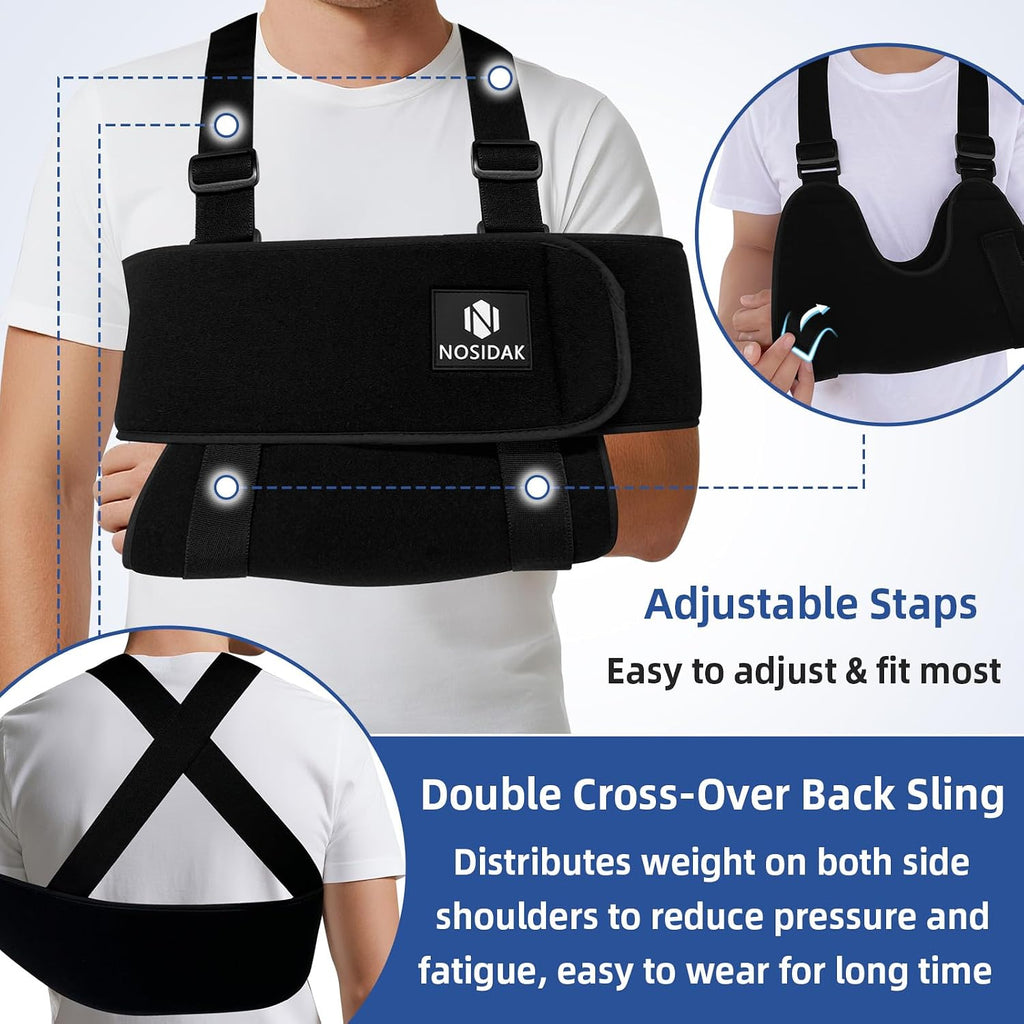 Arm Sling Shoulder Immobilizer for Sleeping - Sponge Shoulder Sling
