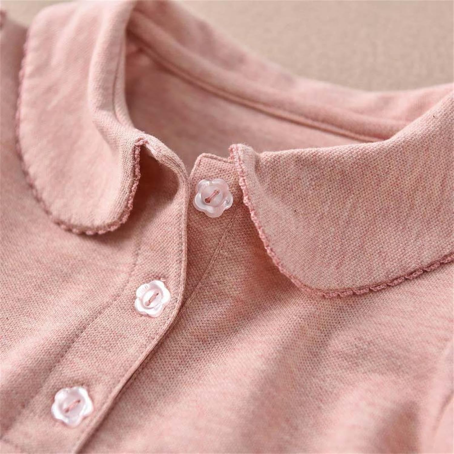 Girls Pure Cotton Polos Puff Sleeve Cute Peter Pan Collar Shirt | Back to School Clothes for Teen Girls Kids Short