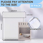 20 Pack 12 x 16'' Extra Large Bubble Mailers Padded Envelopes, White