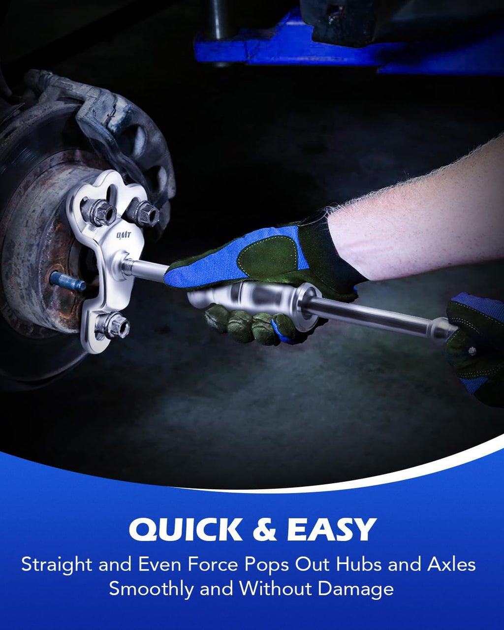 OMT Rear Axle Bearing Puller Tool Kit and Slide Hammer Set