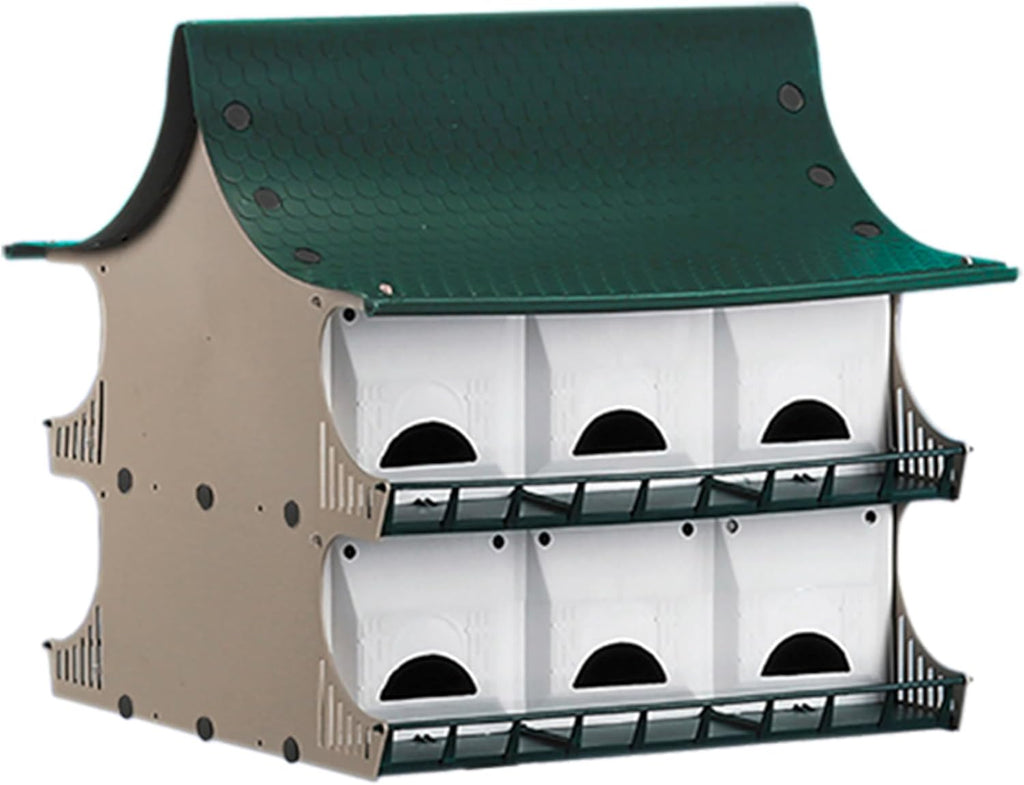 Bulk Buy of 4 S&K Purple Martin Houses, White and Green, PBH-12