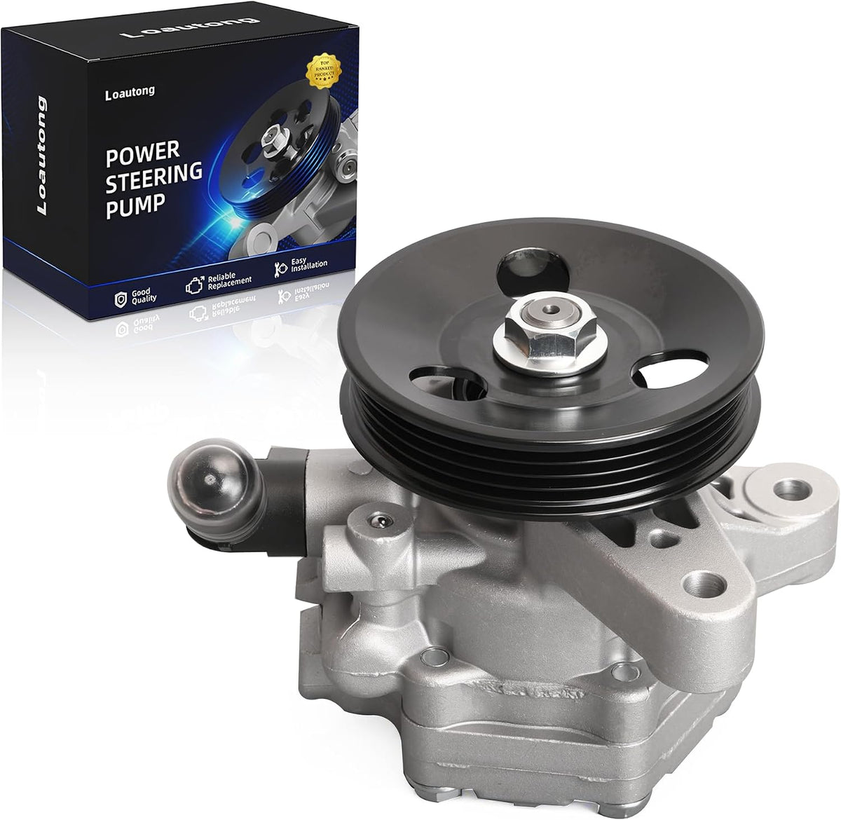 Power Steering Pump with Pulley for Honda Civic L4 1.7L 2001-2005