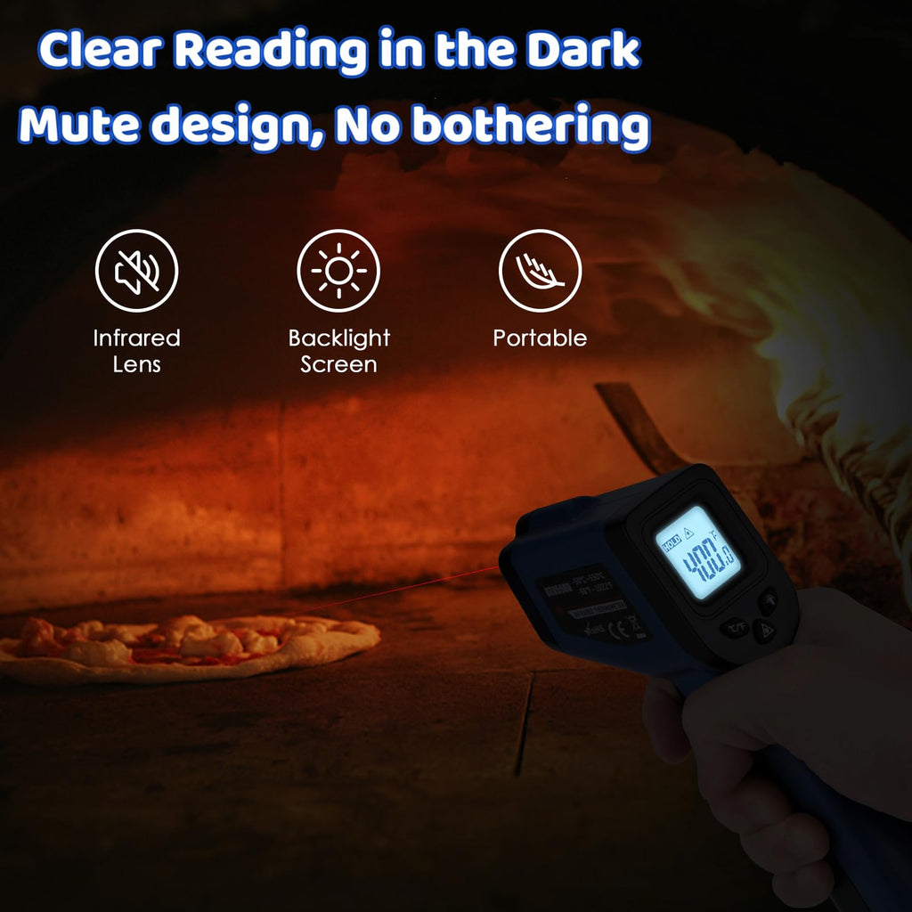 Digital Laser Thermometer for Griddle,Infrared Temperature Gun for Cooking