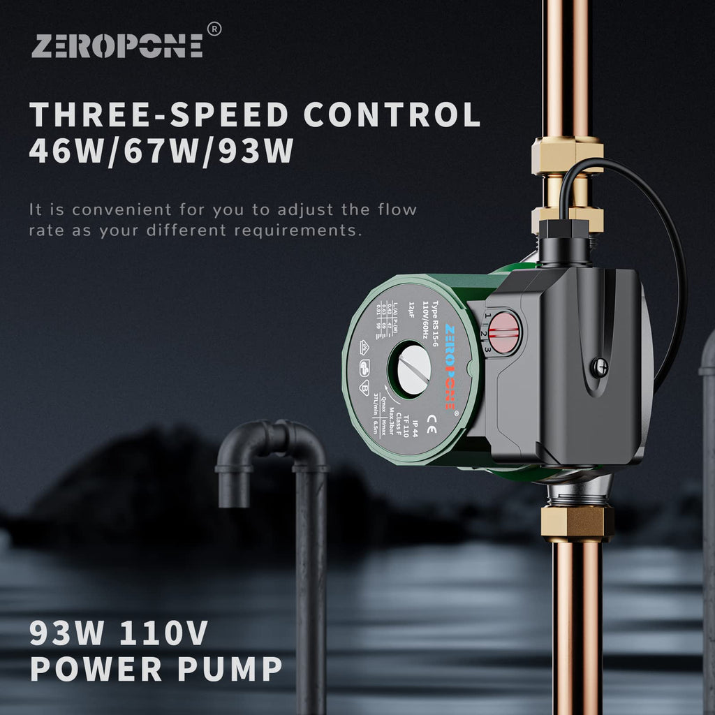 Hot Water Recirculating Pump 93W for Electric Water Heater System