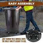 Universal Drum Dolly for 30 Gallon and 55 Gallon Round Container