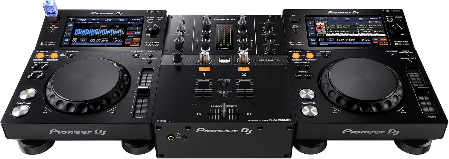 DJM-250MK2 2-Channel DJ Mixer,Black | For DJs moving to separates, 2-channel club-style mixer, free rekordbox DVS