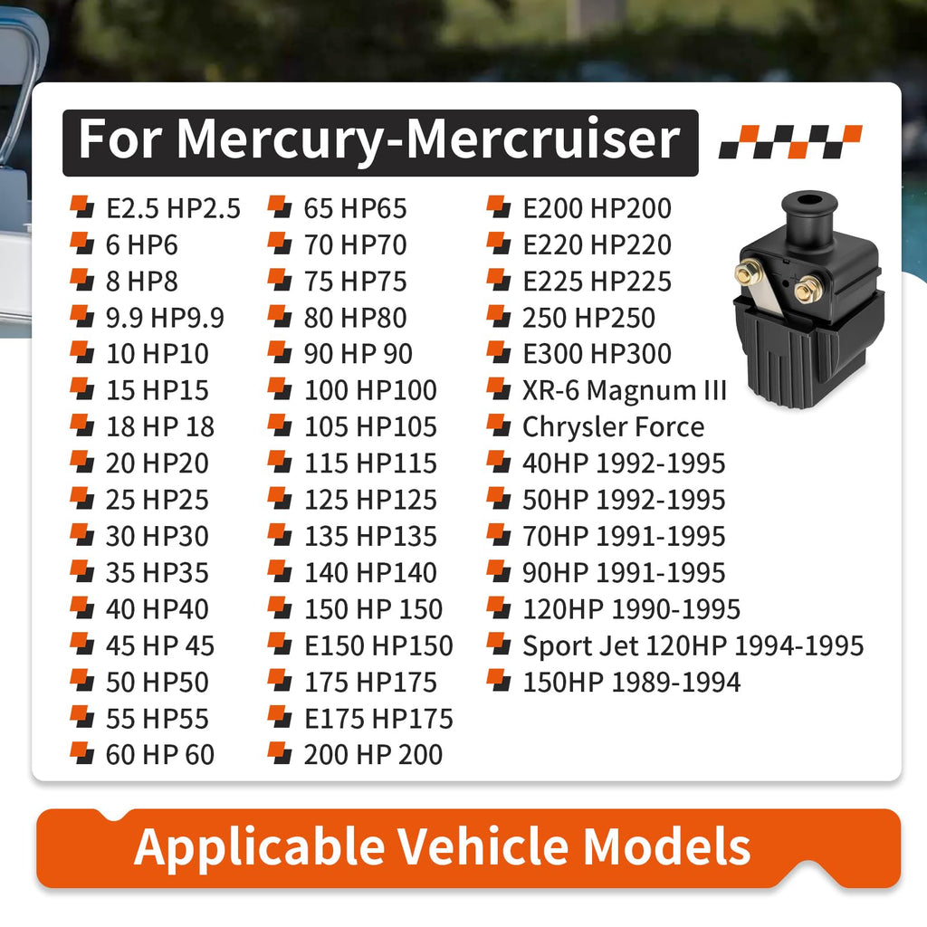 Ignition Coil for Mercury-Mercruiser 2-Storker 6-300HP