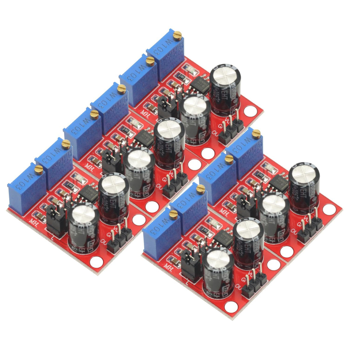 5Pcs NE555 Pulse Frequency,Pulse Generator, Duty Cycle Adjustable Module,Square/Rectangular Wave Signal Generator,Stepping Motor Driver