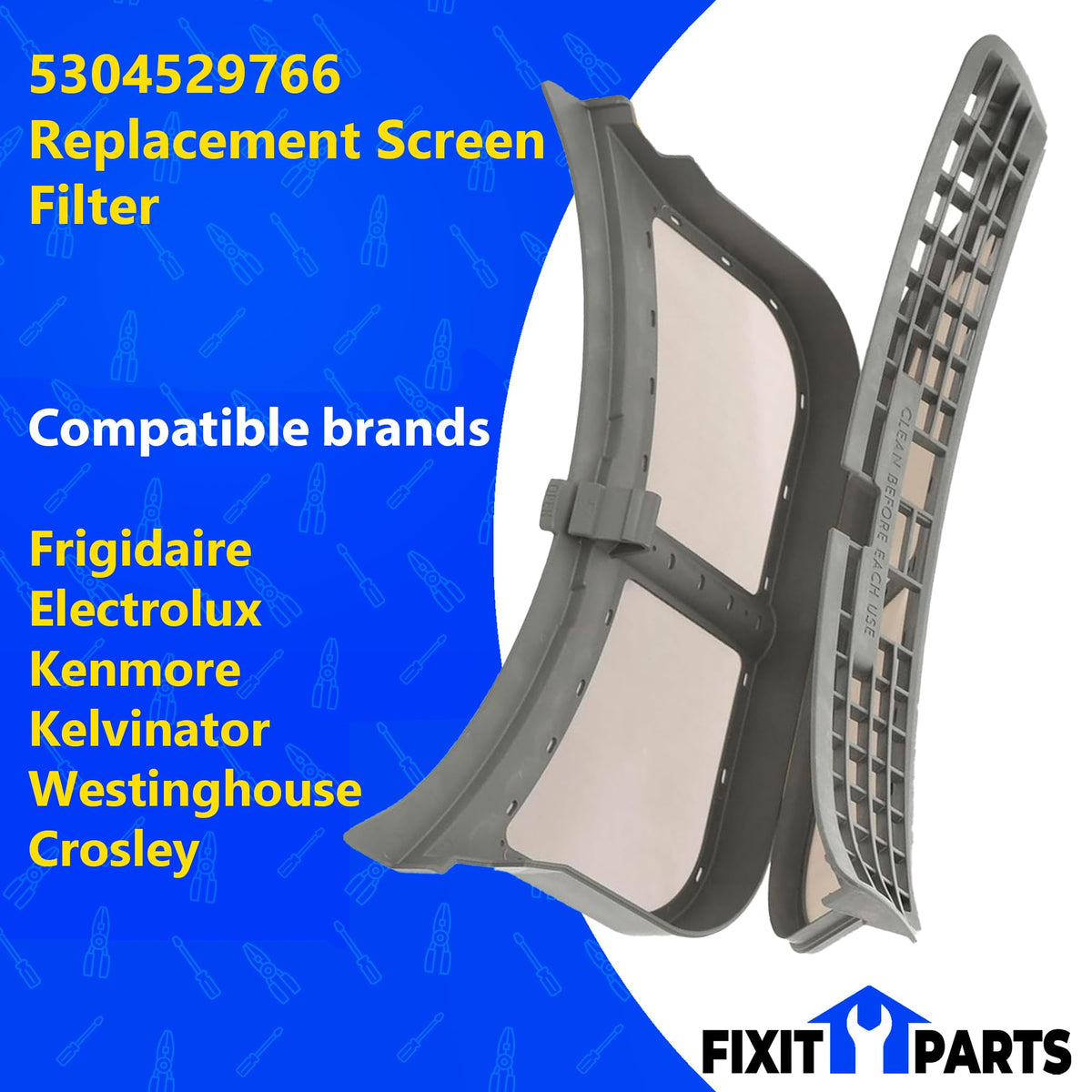 5304529766 Replacement Dryer Lint Screen Filter for Frigidaire 13 ¾"