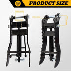 Jecoupoon Single Hole Hydraulic Thumb Clip Compatible with Mini Excavator