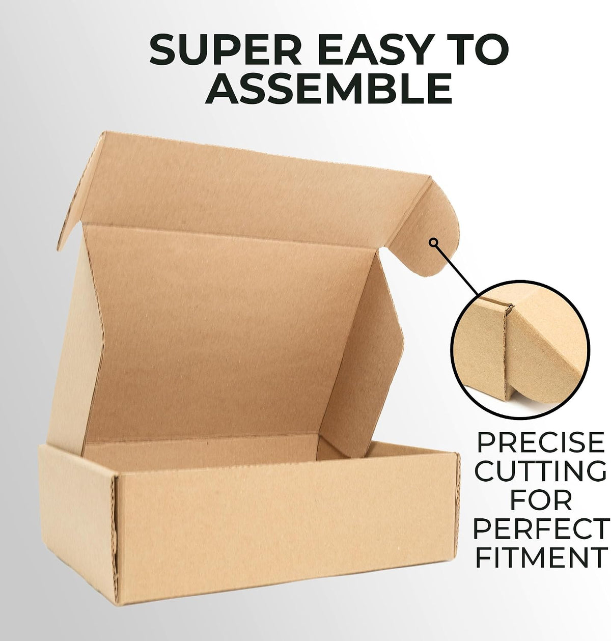 Commercial 32 ECT Shipping Mailer Boxes, 12"x9"x4", 25 Pack