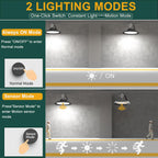 6Pack Smart 200W LED High Bay Shop Lights Motion Sensor UFO Lights