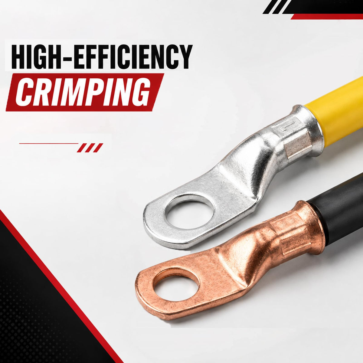 LingChievo Battery Cable Wire Crimper Tool for AWG 8-1/0 Lug&Terminal