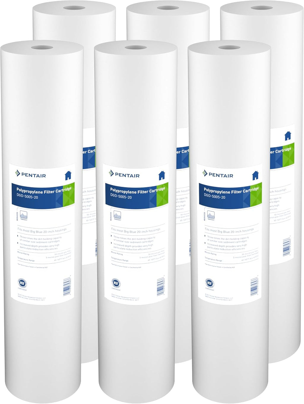 Pentair Pentek DGD-5005-20 Big Blue Whole House Sediment Filter