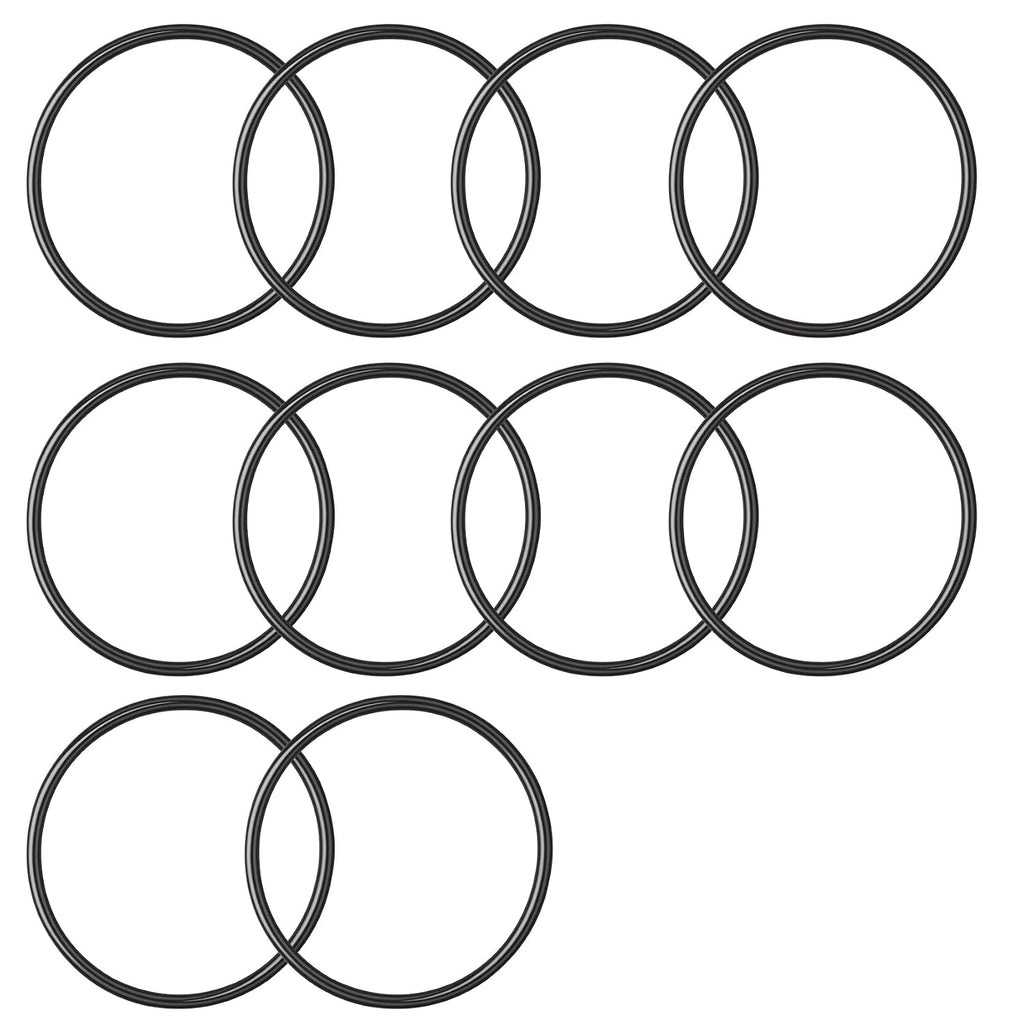 230 Buna-N O-Ring,70A Durometer,2-1/2" ID x 1/8" OD, Black,10-Pack
