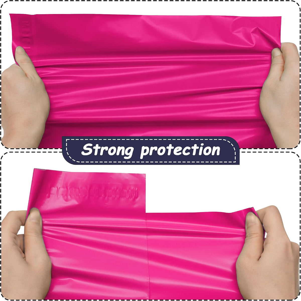 Poly Mailer 10x13 Inch 100Pcs, Shipping Bags for Clothing, Rose Red